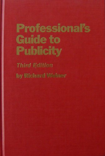 Stock image for Professional's Guide to Publicity for sale by Wonder Book