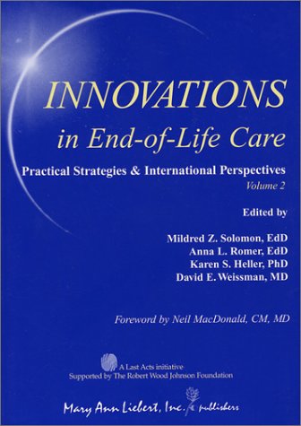 Imagen de archivo de Innovations In End-of-Life Care--Vol. 2 a la venta por HPB-Red