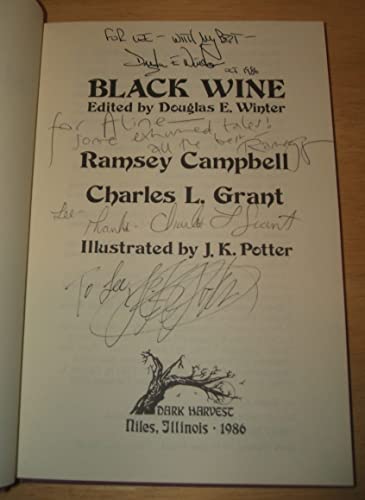 9780913165157: Black Wine