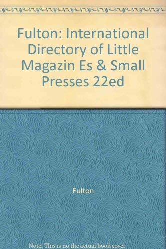Stock image for International Directory of Little Magazines and Small Presses, 1986-87 for sale by Books Do Furnish A Room