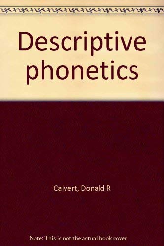 Stock image for Descriptive phonetics for sale by SecondSale