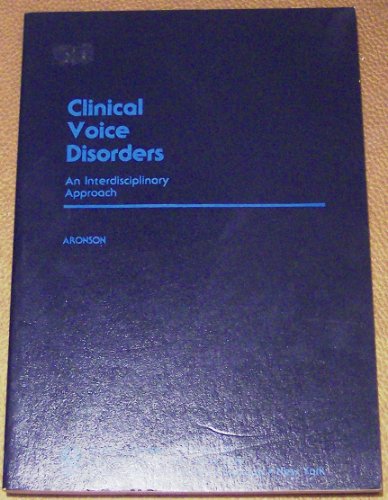 Stock image for Clinical voice disorders, an interdisciplinary approach for sale by HPB-Diamond