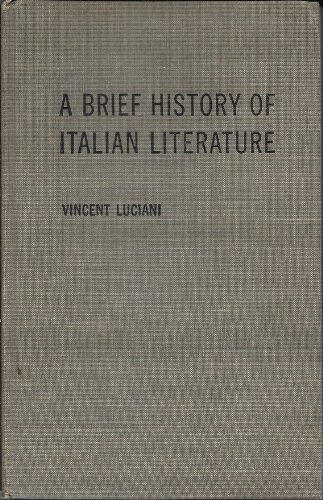 Stock image for Brief History of Italian Literature for sale by Wonder Book