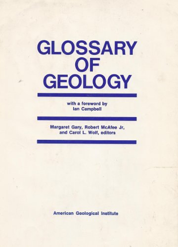 Beispielbild fr Glossary of Geology zum Verkauf von Bernhard Kiewel Rare Books