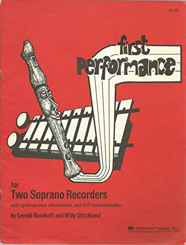 9780913334201: First Performance for Two Soprano Recorders