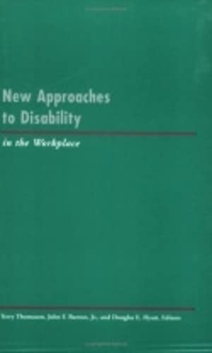 Imagen de archivo de New Approaches to Disability in the Workplace (LERA Research Volume) a la venta por Wonder Book