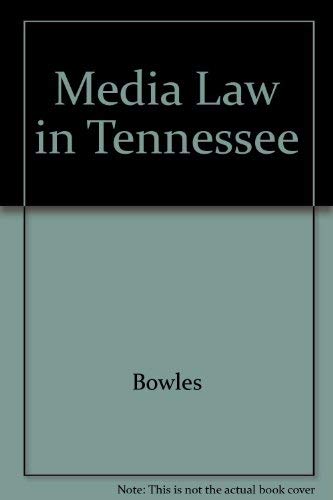 Stock image for Media Law in Tennessee for sale by RiLaoghaire