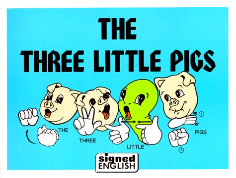 Imagen de archivo de Three Little Pigs: In Signed English [Paperback] Karen Luczak Saulnier and Harry Bornstein a la venta por Ocean Books