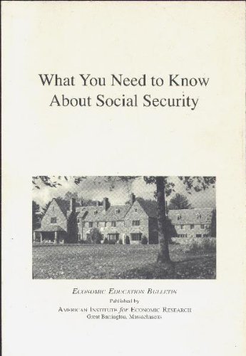 Stock image for What You Need to Know About Social Security for sale by Wonder Book