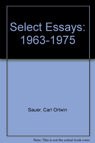 9780913666456: Select Essays: 1963-1975