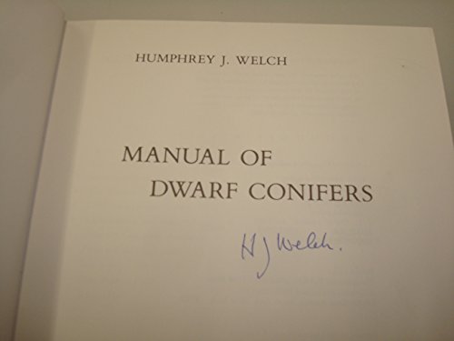 Beispielbild fr Manual of Dwarf Conifers zum Verkauf von Better World Books Ltd