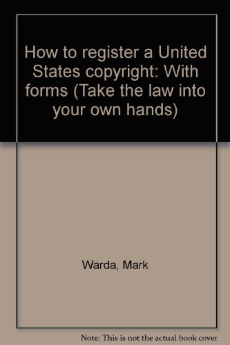 Stock image for How to Register a United States Copyright for sale by Better World Books: West