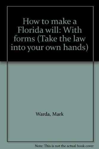 9780913825495: How to Make a Florida Will: With Forms