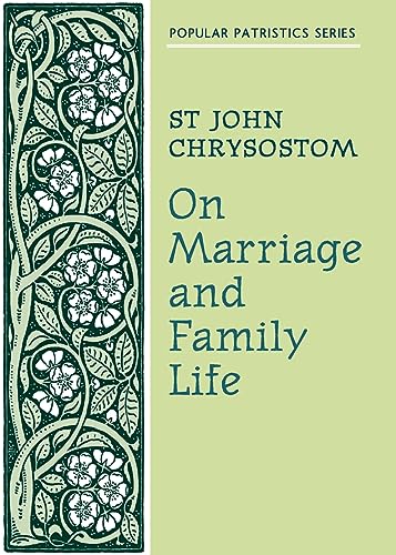 Beispielbild fr On Marriage and Family Life (7) (Popular Patristics) zum Verkauf von WorldofBooks