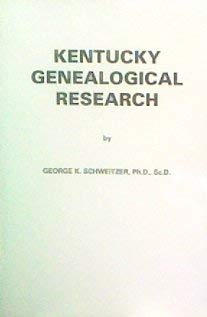 Stock image for Kentucky Genealogical Research for sale by HPB-Red
