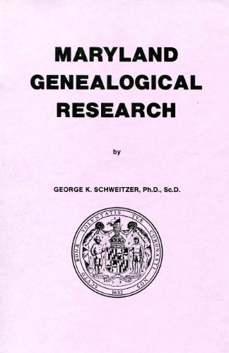 Stock image for Maryland Genealogical Research for sale by Hawking Books