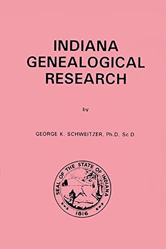 Beispielbild fr Indiana Genealogical Research zum Verkauf von GF Books, Inc.