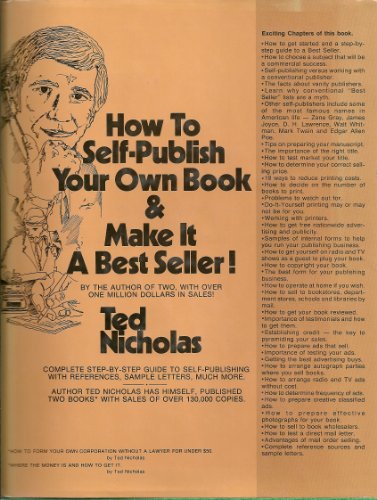 Beispielbild fr How to Self-Publish Your Own Book and Make It a Best Seller zum Verkauf von Better World Books