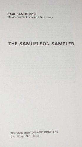 Beispielbild fr The Samuelson sampler zum Verkauf von Wonder Book