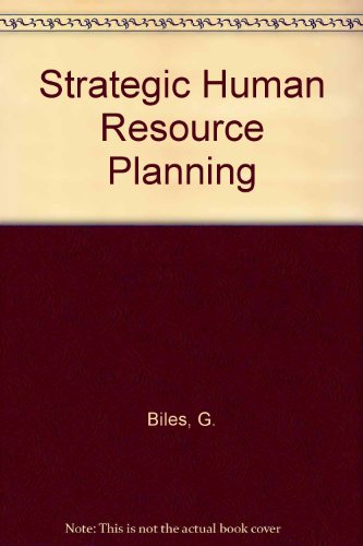 Stock image for Strategic Human Resource Planning for sale by Better World Books