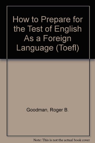 9780913880098: How to Prepare for the Test of English As a Foreign Language (Toefl)