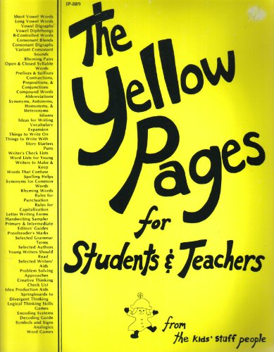 Beispielbild fr The Yellow Pages for Students and Teachers zum Verkauf von ThriftBooks-Atlanta