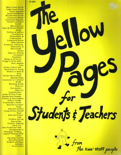 Stock image for The Yellow Pages for Students and Teachers for sale by Better World Books