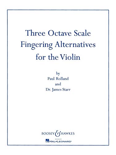 Imagen de archivo de Three Octave Scale Fingering Alternatives for the Violin a la venta por Revaluation Books