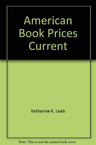 9780914022152: American Book Prices Current 1983