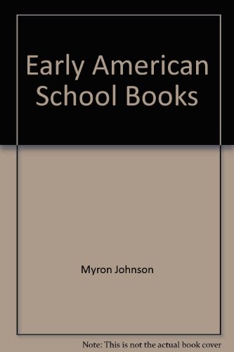 Imagen de archivo de Early American School Books a la venta por Wonder Book