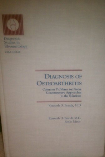 9780914168652: Title: Diagnosis of osteoarthritis Diagnostic studies in
