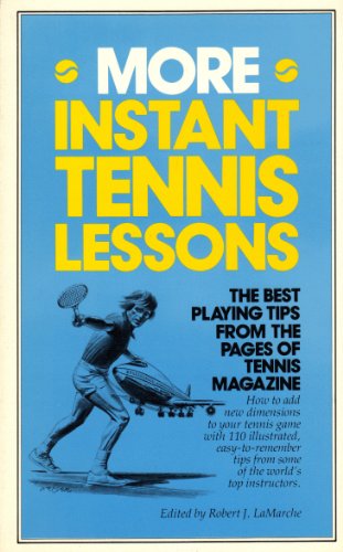 Beispielbild fr More instant tennis lessons zum Verkauf von Wonder Book