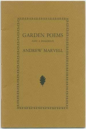 9780914182009: Garden poems and a dialogue