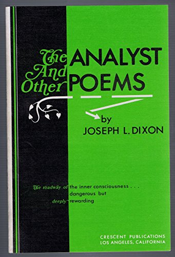 9780914184089: The analyst and other poems