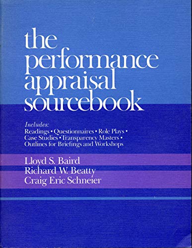Stock image for The Performance Appraisal Sourcebook for sale by Prairie Archives