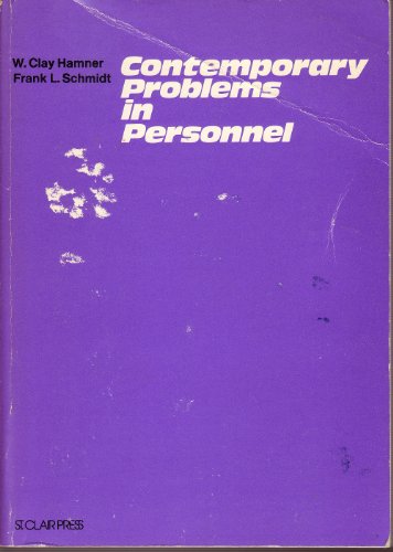 Stock image for Contemporary Problems in Personnel : Readings for the Seventies for sale by Better World Books: West