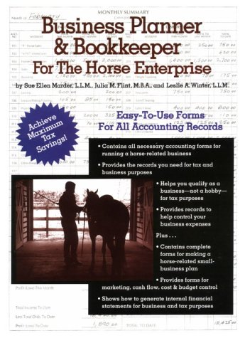 Imagen de archivo de Business Planner & Bookkeeper for the Horse Enterprise a la venta por SecondSale