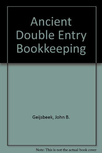 Stock image for Ancient Double Entry Bookkeeping for sale by Salish Sea Books