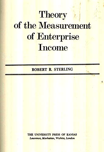 Beispielbild fr Theory of the Measurement of Enterprise Income zum Verkauf von Best and Fastest Books