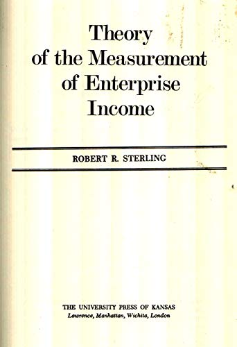 Stock image for Theory of the Measurement of Enterprise Income for sale by Best and Fastest Books