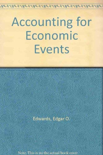 Beispielbild fr Accounting for Economic Events zum Verkauf von Better World Books