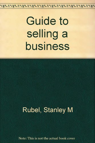 Stock image for Guide to selling a business for sale by Bayside Books