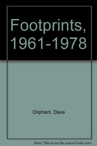 Imagen de archivo de Footprints Poems 1961-1978 a la venta por Sleepy Hollow Books