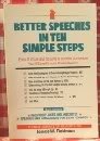 Better Speeches in Ten Simple Steps (9780914629863) by Robinson, James W.
