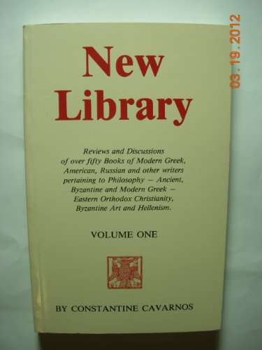 Imagen de archivo de New Library - Volume 1 a la venta por Eighth Day Books, LLC