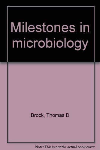 Imagen de archivo de Milestones in microbiology a la venta por ThriftBooks-Atlanta