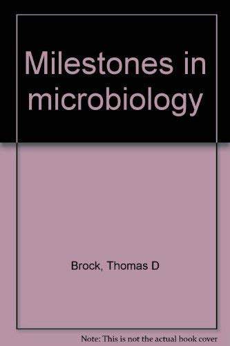Stock image for Milestones in Microbiology for sale by Alien Bindings