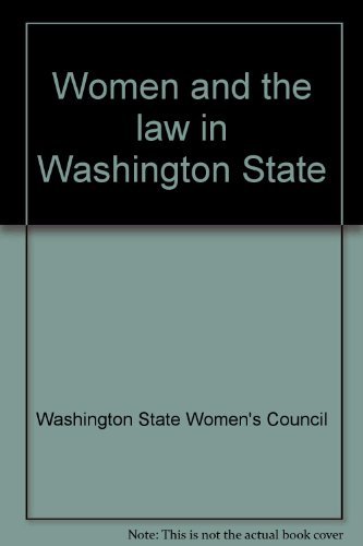 Stock image for Women and the law in Washington State for sale by HPB-Emerald