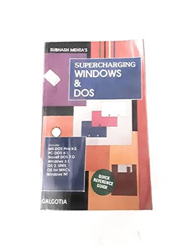 Imagen de archivo de Supercharging MS-DOS : The Microsoft Guide to High Performance Computing for the Experienced PC User a la venta por Better World Books