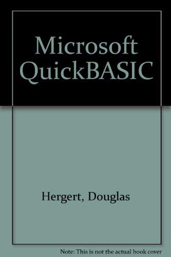 Beispielbild fr Microsoft QuickBASIC zum Verkauf von Better World Books